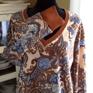 Women's Paisley Tunic Top